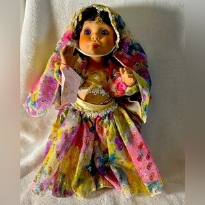 Angel Kisses “Belly Dancer” Doll By Lee Middleton Vintage Retired
